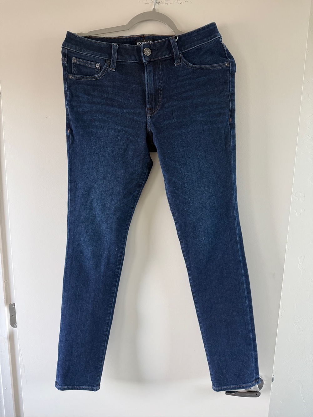 Express Men’s Dark Blue Skinny Jeans